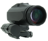 TacFire RDX3MB Flip to Side 3X Red Dot Magnifier  Black Anodized 3x 30 mm