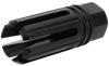 TacFire MZ1005N 6 Prong Flash Hider Black Nitride Steel with 1/2"-28 tpi Threads & 2.22" OAL for 5.56x45mm NATO AR-Platform