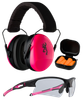 Browning 126373 Range Kit  Foam Plastic with Foam 27 dB 36 dB Over the Head Orange Pink/Black Women