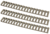 Ergo 1373DE Low-Pro Ladder Rail Covers Rifle 18 Slot Dark Earth Rubber 3 Pack
