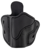 1791 Gunleather ORBH21SBLL BH2.1 Optic Ready OWB Size 2.1 Stealth Black Leather Belt Slide Compatible w/Glock 17/S&W M&P Shield/Springfield XD Left Hand