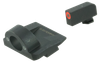 AmeriGlo GL5225 Ghost Ring Sight Set for Glock  Green Tritium Orange Outline Front Sight-Green Tritium Rear Sight