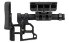 Mdt Sporting Goods Inc 102856BLK Skeleton Carbine Stock (SCS)  Black Aluminum, Adj. Cheekrest/Buttpad, Buffer Tube, QD Sling Mounts