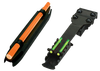 HiViz C4001 C-Series Magnetic Turkey/Deer Sight Set  Black | Orange Fiber Optic Front Sight Green Fiber Optic Rear Sight