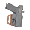 Versacarry VSL211SHD V-Slide  OWB Brown Leather/Polymer Belt Slide Fits M&P Shield Right Hand