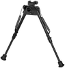 Harris Bipods S-LMP Swivel L Picatinny, 9-13", Black Steel/Aluminum, Notched Legs, Rubber Feet