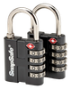 SnapSafe 76020 TSA Lock Resettable Open With Combination Metal 2 Per Pkg
