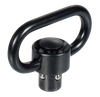 Leapers TLQDSW18 QD Sling Swivel  Black 1.38" Push Button Steel