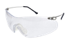Radians CP5710CS Clay Pro Shooting Glasses Adult Clear Lens Wraparound Silver Frame