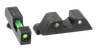 Trijicon 601102 DI Night Sight Set Green Tritium/Fiber Optic/Black Outline Front, Green Tritium Rear, Black Frame, Fits Most Glock *Does Not Fit MOS