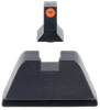 Trijicon GL201C601138 Suppressor/Optic Height Sights  Green/Tritium Orange Outline Front Sight-Black/Blank Rear Sight Glock 17/17L/19/22 Standard Frame