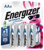 Energizer L91SBP8H3 AA Ultimate Lithium Silver 1.5V Lithium, Qty (8) Single Pack