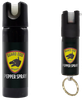 SKYLINE USA INC PSGDHA Pepper Spray  Range 16 ft 2 Pack 0.5oz/3oz Features Invisible UV Dye Includes Keychain
