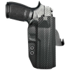Rounded Gear SSRP320FSCFRHOWBPDL  Paddle Holster OWB Black Carbon Fiber Kydex Fits Sig Sauer P320 Right Hand