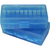 MTM Ammo Box for .38-.357 50 Rounds Blue