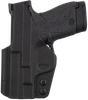 1791 Gunleather TACIWBSHIELDBLKR Tactical Kydex  IWB Black Kydex Belt Clip Fits S&W Shield