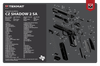 TekMat TEKR17CZSHDW2 CZ Shadow 2 SA Cleaning Mat Black/White Rubber 11"x17" CZ-75 Shadow 2 SA Diagram