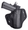 1791 Gunleather CFBH1SBLR BH1  OWB 01 Stealth Black Leather with Carbon Fiber Belt Slide Right Hand
