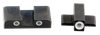AmeriGlo SG161 Classic Tritium Sight Set for Sig Sauer  Green Tritium White Outline Front Sight-Green Tritium White Outline Rear Sight