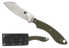 Spyderco FB50GPOD Stok  2.95" Fixed Drop Point Plain Stonewashed 8Cr13MoV SS Blade/Olive Drab Textured G10 Handle Includes Sheath w/G-Clip