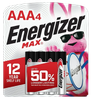 Energizer E92BP4 AAA Max Black/Silver 1.5V Alkaline Qty (4) Single Pack