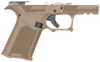 Sct Manufacturing 0226020000IA Sub Compact  Compatible w/ Glock 43X/48 Flat Dark Earth Polymer Frame Aggressive Texture Grip