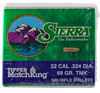 Sierra 7169C Tipped MatchKing  22Cal 69gr Tipped MatchKing 500/Box
