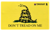 TekMat TEK42TREAD Don't Tread on Me Door Mat Black/Yellow Rubber 42" Long Snake/"Don't Tread On Me"