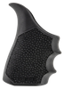 Hogue 18210 HandAll Beavertail Grip Sleeve made of Polymer with Black Finish, Cobblestone Texture & Finger Grooves for Glock 43X, 48