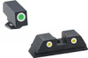 Ameriglo Classic Tritium NIght Sight Set 3-Dot for Gen5 Glock 17 19 19x 26 34