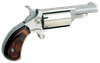 North American Arms 22MCB Companion  SAO 22 Mag #11 Percussion 1.63" 5 Shot Stainless Frame Stainless, Cylinder & Barrel Rosewood Birdshead Grip