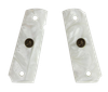 Pachmayr 62001 Custom Grip White Simulated Pearl Panels for 1911 with Ambidextrous Safety