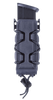 High Speed Gear 16PT01BK TACO V2 Mag Pouch Single, Black Polymer, Belt Clip/MOLLE U-Mount, Compatible w/ Pistol Mags