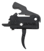 Rise Armament T017BLK RA-140 Super Sporting Single-Stage Curved Trigger with 3.50 lbs Draw Weight & Black Hardcoat Anodized Finish for AR-Platform Right