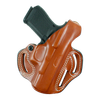DeSantis Gunhide 001TA2XZ0 Thumb Break Scabbard OWB Tan Leather Belt Slide Fits Sig P365-XMACRO Right Hand