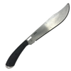Southern Grind SG01070002 Grandaddy  11.78" Fixed Bowie Plain Satin 8670 Steel Blade, Black G10 Handle