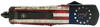 Templar Knife LBRF231 Gen II Betsy Ross Flag Large 3.50" OTF Tanto Plain Black Oxide Stonewashed 440C SS Blade, 5.25" Betsy Ross Flag Aluminum Handle Glass Breaker