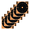 EZ-Aim 15316 Splash Reactive  Self-Adhesive Paper Black/Orange 8" Bullseye 6 Pack