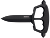 Cold Steel CS80NT3 Chaos Push Knife 5" Fixed Plain Black Matte Powder Coat SK-5 Steel Blade/ Black w/D-Guard Handle Griv-Ex w/Overmold Kray-Ex Handle Includes Belt Loop/Sheath