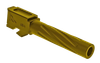 Rival Arms RA20G201E Precision V1 Drop-In Barrel 9mm Luger 4.02" Gold PVD Finish 416R Stainless Steel Material for Glock 19 Gen3-4