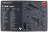 TekMat TEKR17CANIKTP9SF  Cleaning Mat Black/Gray Rubber 11"x17" Canik TP9SF Diagram