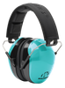 Walker's GWPDCPMLTL Advanced Protection Passive Muff 26 dB Over the Head Aqua Blue/Black Polymer