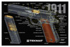 11"X17" 1911 PISTOL CUT AWAYTEKMAT ARMORERS BENCH MAT 
