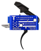 TriggerTech X43SBB33NNC Competitive Independence Pro Curved Two-Stage Trigger, Blue & White Engraved Flag Housing, Fits AR-15