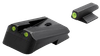 Kimber Mfg.,inc ML11219 1911 Tactical Wedge Fixed Night Sight Set  Green/Tritium Black Outline Front Sight-Green/Tritium Black Outline Rear Sight