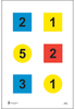 Action Target DT4C100 Training Discretionary Command Circle/Square Paper 23" x 35" Multi-Color 100 Per Box