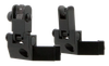 TacFire IS003 45 Degree Flip Up Iron Sight/Springloaded  Black Anodized Front and Rear for AR-Platform