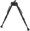 Harris Bipods S-25CM-LOK Swivel 25C M-LOK, 13.5-27", Black Steel/Aluminum, Rubber Feet