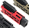 Strike Industries CEVOHG6RED Strike  6" M-Lok Red Aluminum with Faux Suppressor for CZ Scorpion EVO (7.72" Barrel Length)