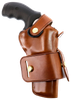 Galco WG2104 Wheelgunner 2.0  OWB Tan Leather Belt Slide Fits S&W L Frame/Ruger Security-Six Fits 4" Barrel Ambidextrous